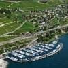 Photos aériennes - Ports et bateaux de plaisance - Photo réf. N044601 - Le port de plaisance de Corseaux en Suisse.