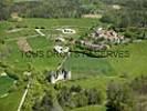 Photos aériennes de Saint-Front-la-Rivière (24300) | Dordogne, Aquitaine, France - Photo réf. T038541 - Château de La Renaudie 15ème/17ème, en ruine