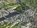 Photos aériennes de "vézère" - Photo réf. T038655 - Le Pont Vieux a t construit au milieu du XIIme sicle avec l'argent des moines de l'abbaye de Terrasson.