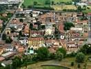Photos aériennes de Tavazzano con Villavesco (26838) | Lodi, Lombardia, Italie - Photo réf. T040533 - Nel centro, la parrocchiale di Tavazzano.