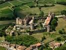 Photos aériennes de "siècle," - Photo réf. T040840 - Ce chteau fodal du XII sicle dfendait autrefois le passage entre Cluny et Mcon et possdait 13 tours.