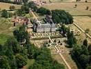 Photos aériennes de "jardins" - Photo réf. T041259 - Le château de Drée de style Louis XV et ses jardins à la Française