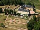 Photos aériennes de "jardins" - Photo réf. T041261 - Le château de Drée de style Louis XV et ses jardins à la Française