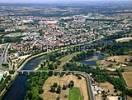 Photos aériennes de Digoin (71160) | Saône-et-Loire, Bourgogne, France - Photo réf. T041320 - Au premier plan, Le fameux pont-canal qui enjambe la Loire.