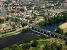 Photos aériennes de "pont" - Photo réf. T041345 - Le fameux pont-canal qui enjambe la Loire à Digoin (Saône-et-Loire).