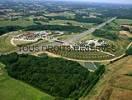 Photos aériennes de "repos" - Photo réf. T041362 - Bienvenue à l'aire de repos du poulet de Bresse située sur l'A39.
