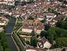 Photos aériennes de Paray-le-Monial (71600) - Le Centre Ville | Saône-et-Loire, Bourgogne, France - Photo réf. T042194 - La basilique Notre-Dame, difice roman majeur