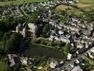 Photos aériennes de Lassay-les-Châteaux (53110) | Mayenne, Pays de la Loire, France - Photo réf. T046451 - Le chteau mdival du 14 et 15 sicle est un des seuls chteaux fort franais conserv intact dans son architecture dorigine.