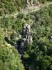 Photos aériennes de Annonay (07100) - Sud et Est | Ardèche, Rhône-Alpes, France - Photo réf. T047775 - La roche Prandre, rocher connu pour l'escalade.