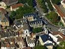 Photos aériennes de Beaune (21200) | Côte-d'Or, Bourgogne, France - Photo réf. T049036 - La Porte Saint-Nicolas avec quand on y rentre la Chapelle de l'Oratoire sur la droite et le thatre municipal sur la gauche.