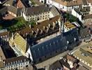 Photos aériennes de "vernissées" - Photo réf. T049039 - Les hospices, hôpital fondé en 1443, sont un rare témoignage de l'architecture civile du Moyen-Age.