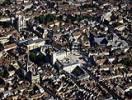 Photos aériennes de "notre" - Photo réf. T049753 - L'église Notre-Dame est toute proche de la Place de la Libération. Au fond on voit aussi l'église Saint-Michel