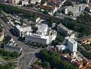 Photos aériennes de Dijon (21000) - Le Quartier Hôpital Général-Arsenal | Côte-d'Or, Bourgogne, France - Photo réf. T049880 - La place du 1er Mai et La Poste