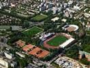 Photos aériennes de "tennis" - Photo réf. T050147 - Le parc des sports Gaston Grard avec ses nombreux quipements sportifs.