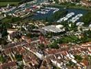 Photos aériennes de Saint-Jean-de-Losne (21170) - Autre vue | Côte-d'Or, Bourgogne, France - Photo réf. T052120 - Premier port fluvial de plaisance, il offre 350 anneaux d'amarrage.