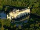 Photos aériennes de Chenonceaux (37150) - Le Château de Chenonceau | Indre-et-Loire, Centre, France - Photo réf. T055215 - Le Chteau de Chenonceau fait partie du Val de Loire class au Patrimoine Mondial de l'UNESCO.