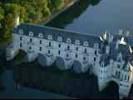 Photos aériennes de Chenonceaux (37150) - Le Château de Chenonceau | Indre-et-Loire, Centre, France - Photo réf. T055219 - Le Château de Chenonceau fait partie du Val de Loire classé au Patrimoine Mondial de l'UNESCO.