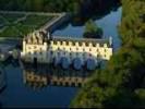 Photos aériennes de Chenonceaux (37150) - Le Château de Chenonceau | Indre-et-Loire, Centre, France - Photo réf. T055224 - Le Chteau de Chenonceau fait partie du Val de Loire class au Patrimoine Mondial de l'UNESCO.