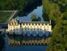 Photos aériennes de Chenonceaux (37150) - Le Château de Chenonceau | Indre-et-Loire, Centre, France - Photo réf. T055225 - Le Chteau de Chenonceau fait partie du Val de Loire class au Patrimoine Mondial de l'UNESCO.