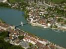 Photos aériennes de "rhone" - Photo réf. T082370 - Le Rhône sépare la commune de Seyssel (Haute-Savoie) en rive gauche de la commune de Seyssel (Ain) en rive droite.