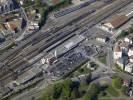 Photos aériennes de Besançon (25000) - Les quartiers Les Cras et Les Chaprais | Doubs, Franche-Comté, France - Photo réf. T056570 - La gare de Besanon (Doubs).