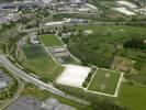 Photos aériennes de "football" - Photo réf. T056765 - Le complexe sportif du quartier Planoise de Besanon (Doubs).