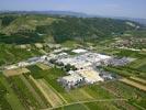 Photos aériennes de "entreprise" - Photo réf. T059421 - La zone industrielle de Saint-Désirat (Ardèche) avec comme principale entreprise Inoplast qui fabrique des pièces en matériaux composites.