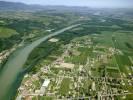 Photos aériennes de "fleuve" - Photo réf. T059664 - Lîle de la Platière est une réserve naturelle.