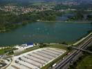 Photos aériennes de Nommay (25600) - Autre vue | Doubs, Franche-Comté, France - Photo réf. T066781 - La base de loisirs nautiques permet la pratique de diverses activités.