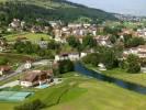 Photos aériennes de "doubs" - Photo réf. T068493 - Une vue en basse altitude de la commune de Morteau (Doubs).