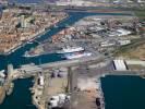 Photos aériennes de "ferry" - Photo réf. T069384 - Le port industriel et commercial de Sète (Hérault).