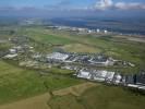 Photos aériennes de "aérodrome" - Photo réf. T069433 - L'aroport de Saint-Nazaire-Montoir et les usines Airbus au premier plan (Loire-Atlantique).