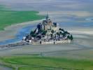 Photos aériennes de "michel" - Photo réf. T069446 - Le Mont-Saint-Michel et sa baie (Manche) sont classés au Patrimoine Mondial de l'UNESCO. 