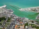 Photos aériennes de "ports" - Photo réf. T069652 - Le port et la vieille ville du Tréport (Seine-Maritime).