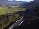 Photos aériennes de "route" - Photo réf. T070994 - Quelques jours avant l'inauguration d'une nouvelle route  Rupt-sur-Moselle (Vosges).