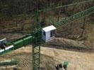 Photos aériennes de "viaduc" - Photo réf. RR03301 - Un grutier sur le chantier du viaduc TGV de Corcelles (Haute-Sane) pour la LGV Rhin-Rhne.