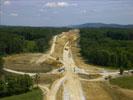 Photos aériennes de Moncley (25170) - Le linéaire du tronçon A | Doubs, Franche-Comté, France - Photo réf. RR03657 - Le Chantier de la LGV Rhin-Rhne