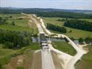 Photos aériennes de Thieffrans (70230) - Le Viaduc de l'Ognon | Haute-Saône, Franche-Comté, France - Photo réf. RR03819 - Le Chantier de la LGV Rhin-Rhne