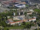 Photos aériennes de Montbéliard (25200) - Les Batteries du Parc, le Mont Christ et les usines Peugeot | Doubs, Bourgogne-Franche-Comté, France - Photo réf. T073264