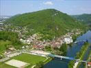 Photos aériennes de "Doubs" - Photo réf. T073613 - Le village d'Avanne-Aveney au bord du Doubs.