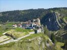 Photos aériennes de La Cluse-et-Mijoux (25300) - Le Château de Joux | Doubs, Franche-Comté, France - Photo réf. T075019