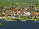 Photos aériennes de "étang" - Photo réf. T075042 - Le village de La Rivière-Drugeon et son étang. (Doubs)