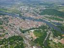 Photos aériennes de Pont-à-Mousson (54700) - Le Centre Ville Rive gauche | Meurthe-et-Moselle, Grand Est, France - Photo réf. T078171