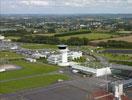 Photos aériennes - Aéroports et transport aérien - Photo réf. T084386 - La tour de contrôle de l'aéroport de Brest-Guipavas (Finistère).