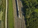 Photos aériennes de Indéterminée (Mayenne) (53) - Un TGV | Mayenne, Pays de la Loire, France - Photo réf. T084414