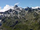 Photos aériennes de "alpes" - Photo réf. T084439 - Les nuages passent et restent accrochés au pic.
