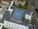Photos aériennes de "hélicoptère" - Photo réf. T084561 - Le Samu Lorraine F-GNLO sur son hélistation de l'Hôpital Central de Nancy (Meurthe-et-Moselle).