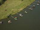 Photos aériennes de "lac" - Photo réf. T085434 - Des cabanes de pêcheurs à Puttelange-aux-Lacs en Moselle.