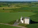 Photos aériennes de "cereales" - Photo réf. T090632 - Le Silo de Maxstadt en Moselle au milieu des champs.