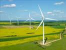 Photos aériennes de "éoliennes" - Photo réf. T090639 - Le Parc Eolien de Nedervisse en Moselle.